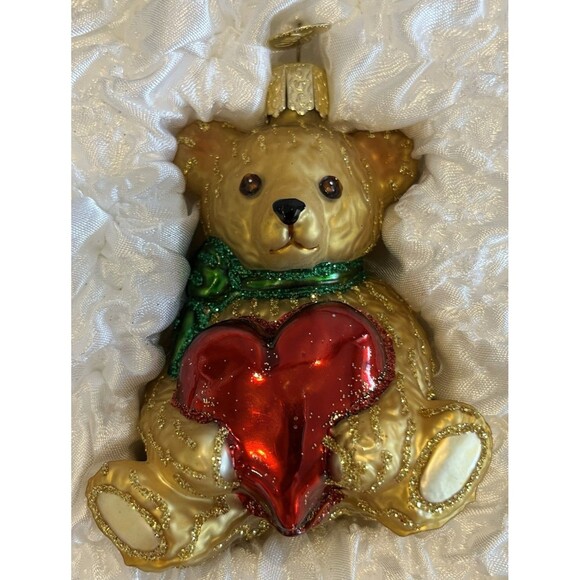 Child's First Christmas Ornament Collection Set of 6 New Blown Glass in Box OWC - Picture 11 of 16